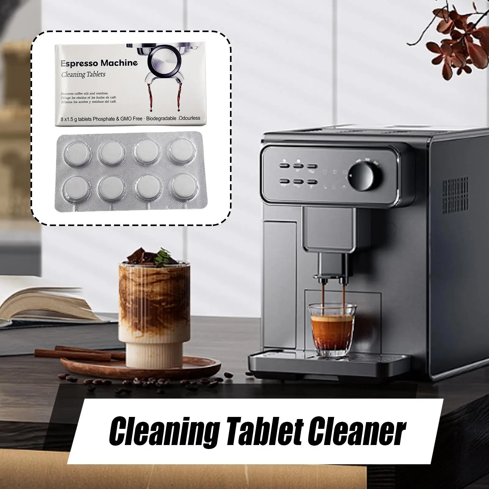 Backflush Tablet Cleaner - Espresso Machine Cleaning Tablets Descaling-Backflush Oil