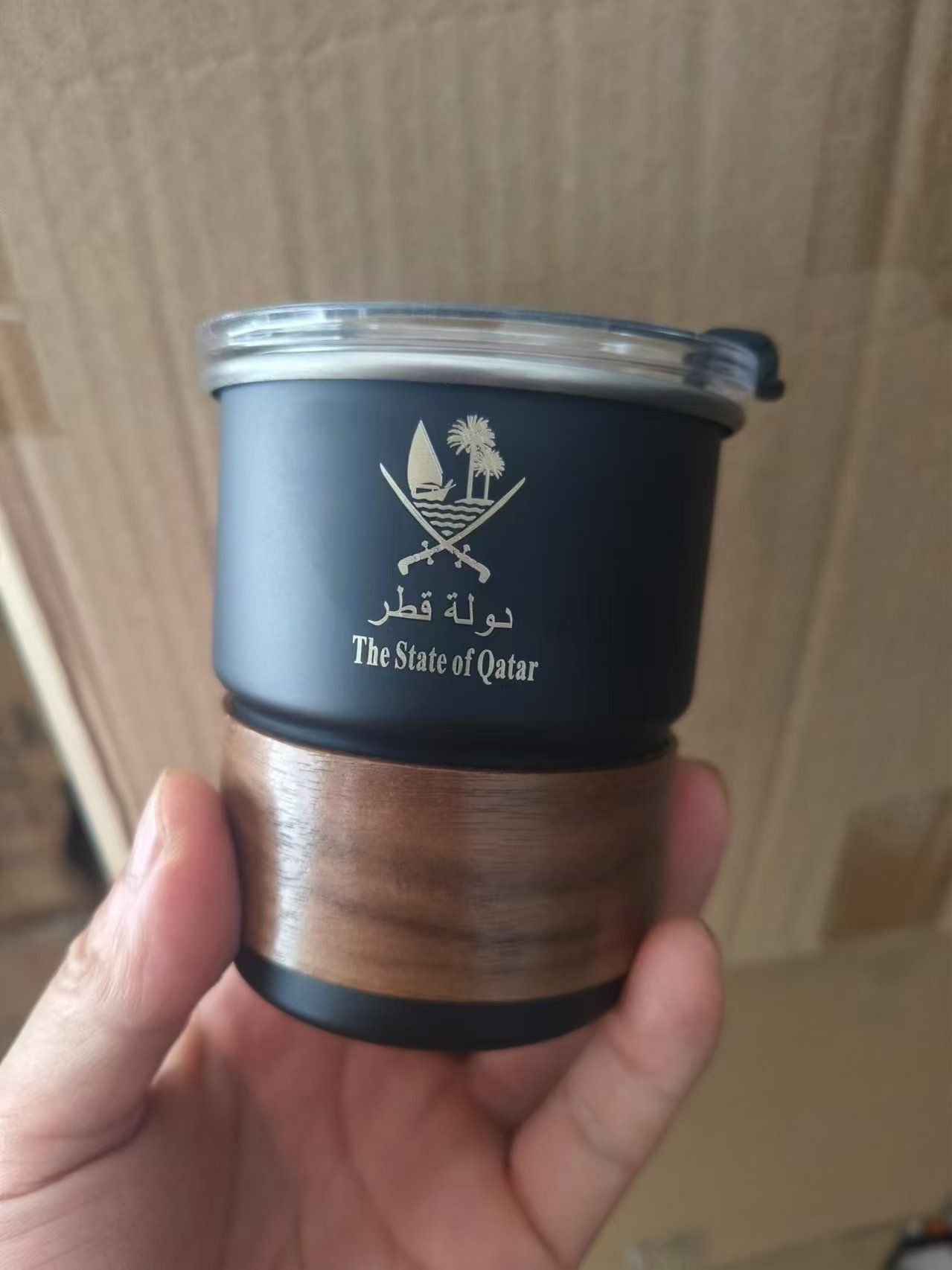 Coffee Equipment Logo - The State of Qatar Logo Stainless