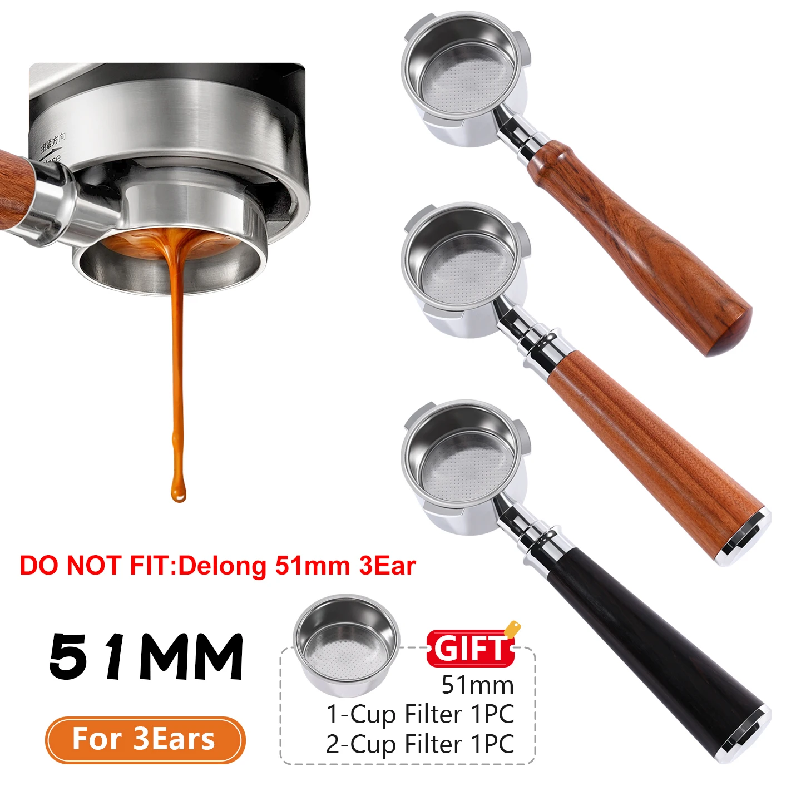 Coffee Equipment Accessories - Coffee Bottomless Portafilter 51mm For Homix