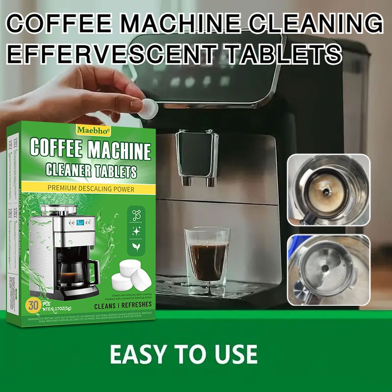 Backflush Tablet Cleaner - 30Pcs Coffee Machine Cleaning Tablets -