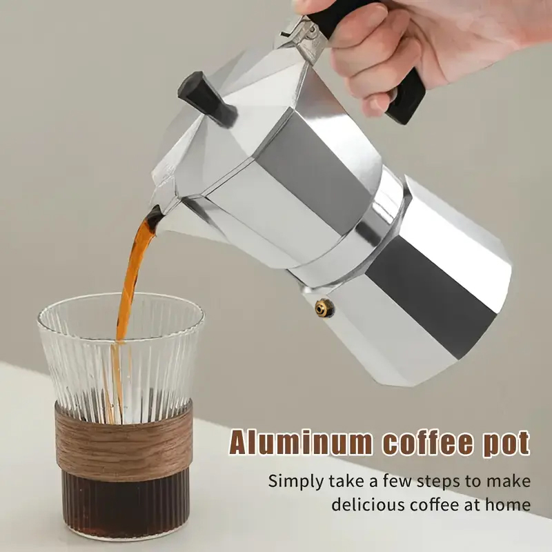 Coffee Equipment Accessories - Classic Aluminum Moka Pot 50-300ML Household