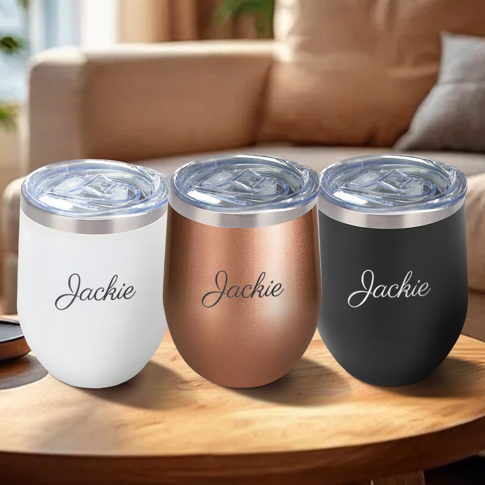Coffee Equipment Logo - 360ml Stainless Steel Eggshell Wine Tumbler