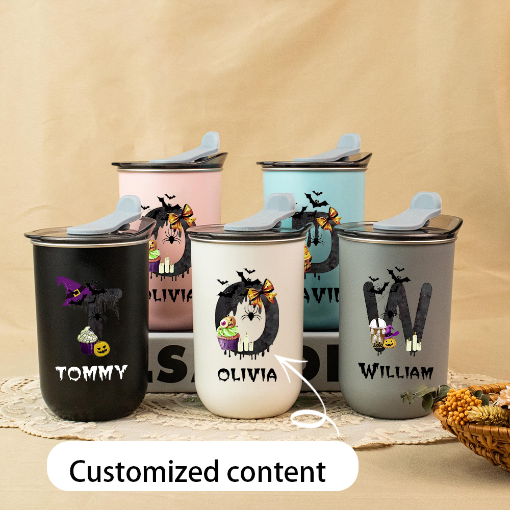 Custom Halloween Monogram Name - Coffee Equipment With Name 评论和价格