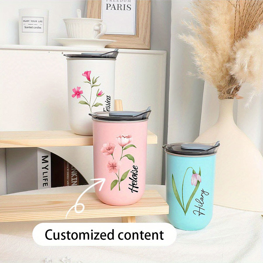 Personalized Name Birth Flower - Coffee Equipment With Name 评论和价格