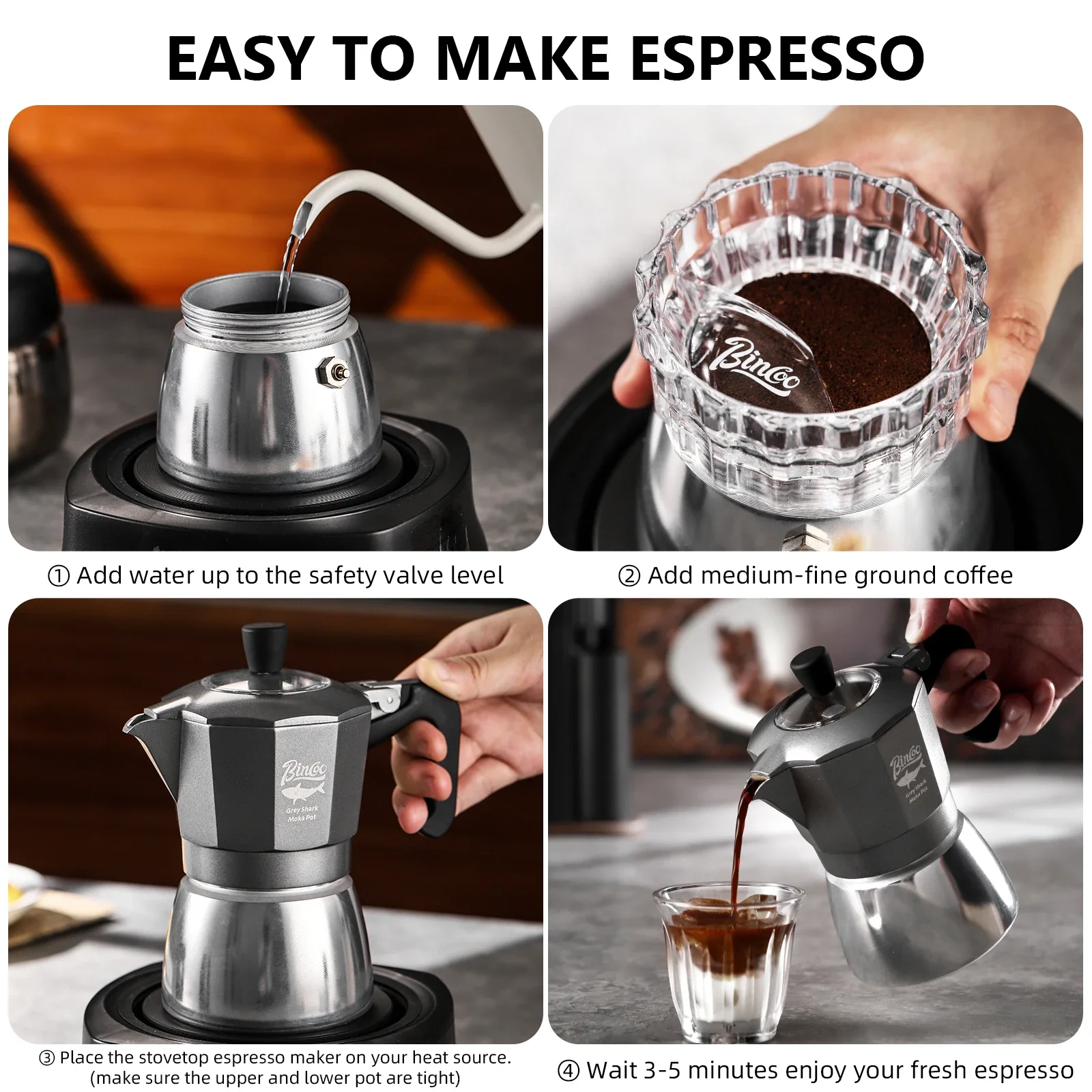 Bincoo 2 Cups Double Valve Mok - Coffee Equipment Accessories 评论和价格