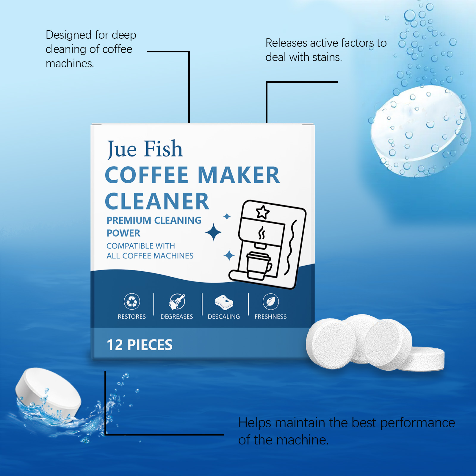 Coffee Machine Cleaning Tablet - Backflush Tablet Cleaner 评论和价格
