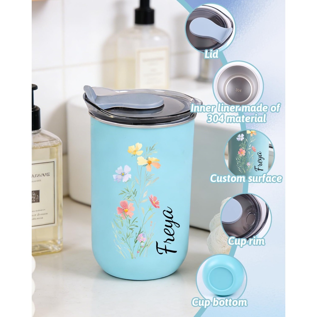 Custom 1pc Photo/Logo 10oz Met - Coffee Equipment Logo 评论和价格
