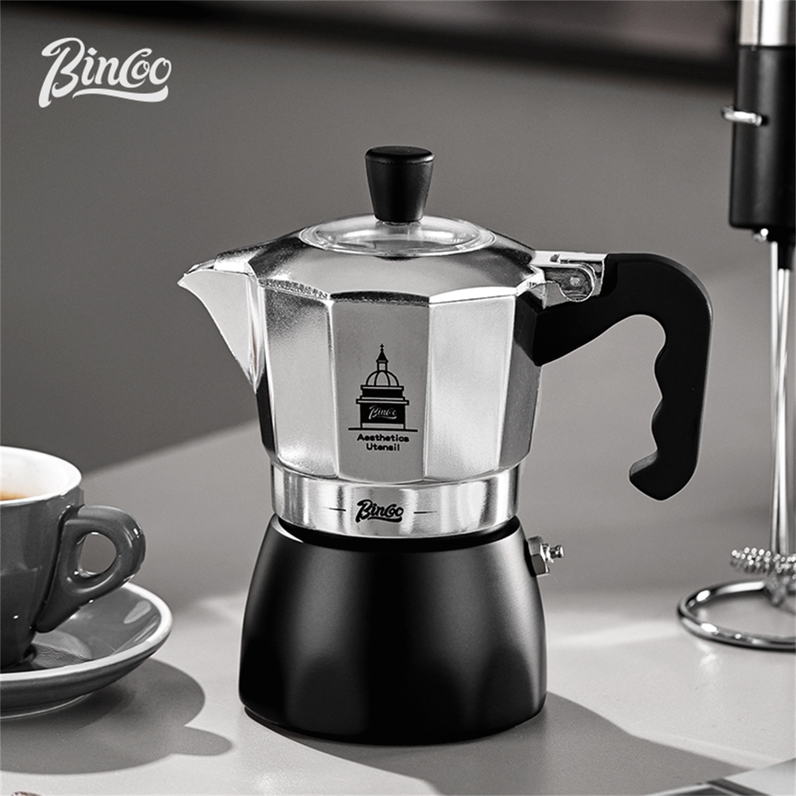 BINCOO Double Valve Moka Pot，E - Coffee Equipment Accessories 评论和价格