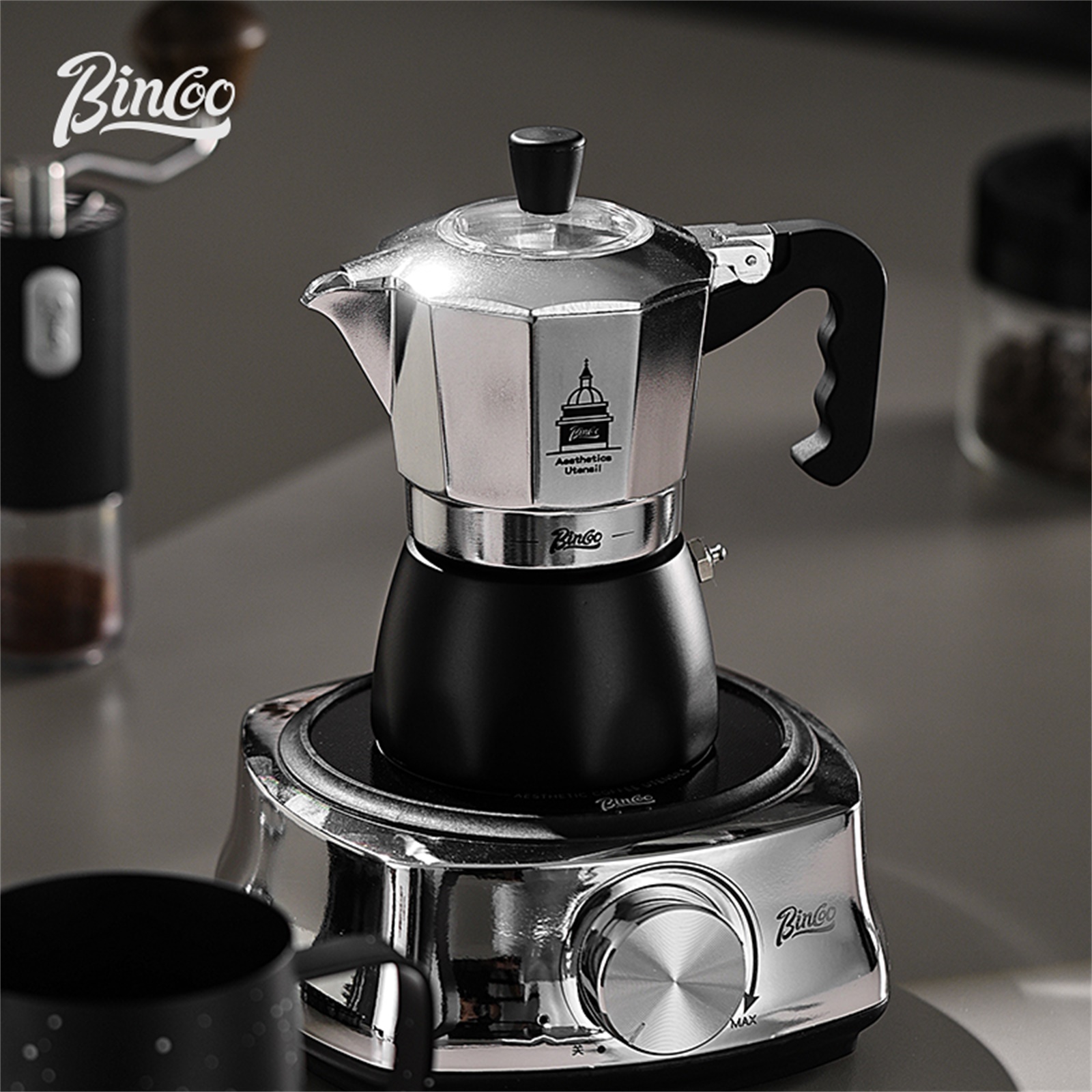 BINCOO Double Valve Moka Pot，E - Coffee Equipment Accessories 评论和价格