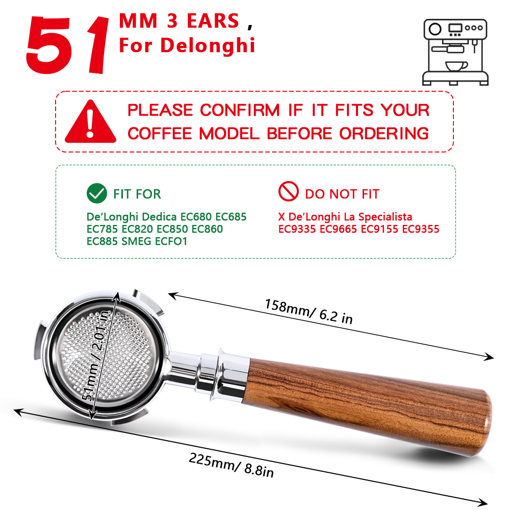 51mm Coffee Bottomless Portafi - Coffee Equipment Accessories 评论和价格