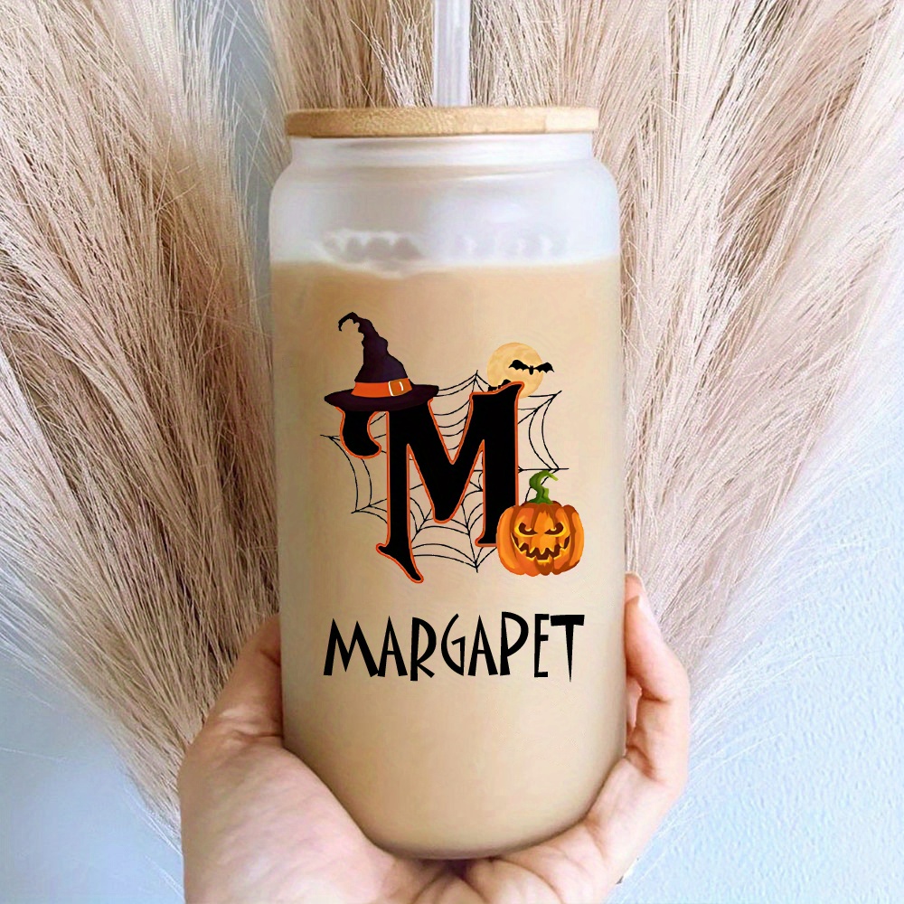 Custom Halloween Name Glass Ca - Coffee Equipment With Name 评论和价格
