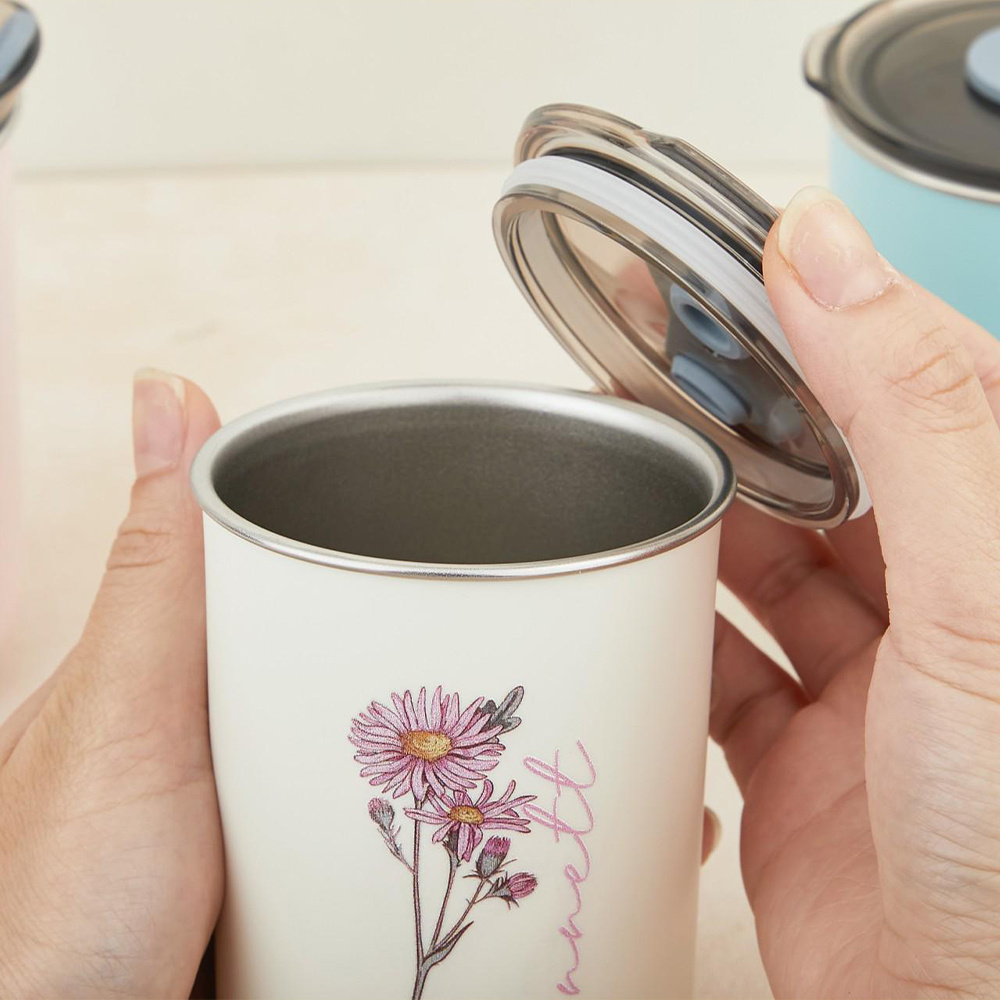 Custom Birth Flower Stainless  - Coffee Equipment With Name 评论和价格